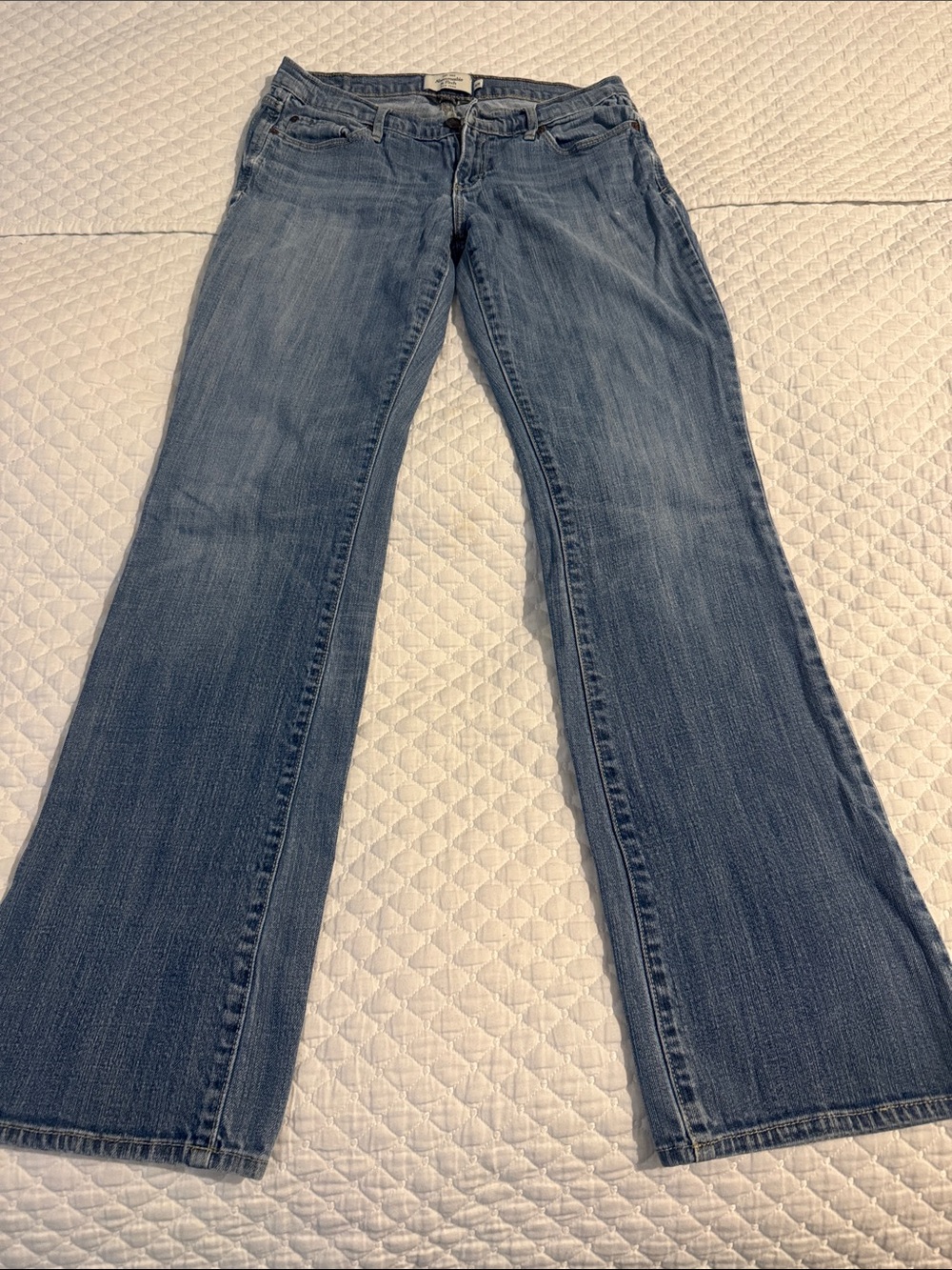 Y2K Abercrombie & Fitch Light Blue Flared Women's Jeans